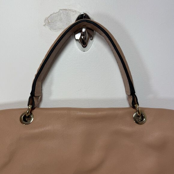 Tory Burch Priscilla Satchel Caramel Brown Size Medium - Picture 7 of 12